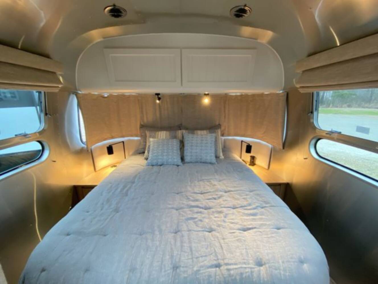 A photo of this 2024 Airstream Pottery Barn 28RBQ