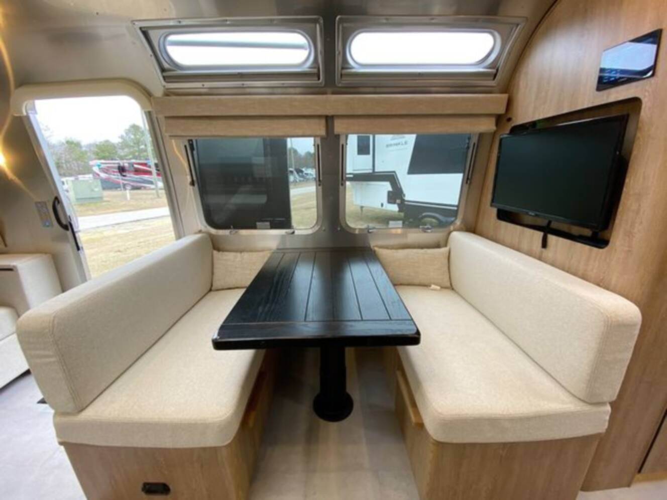 A photo of this 2024 Airstream Pottery Barn 28RBQ