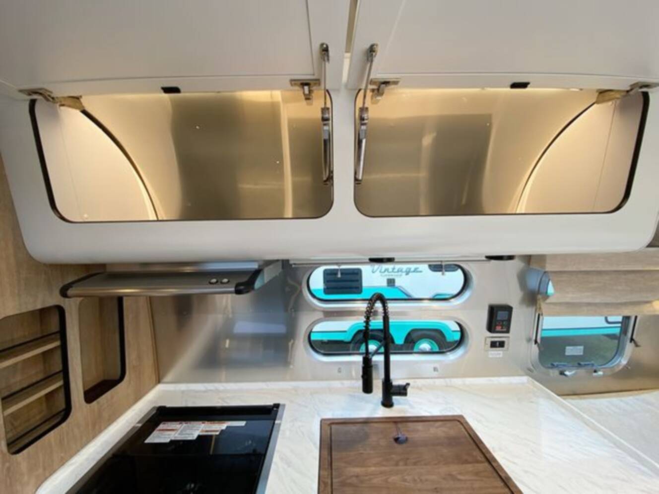 A photo of this 2024 Airstream Pottery Barn 28RBQ