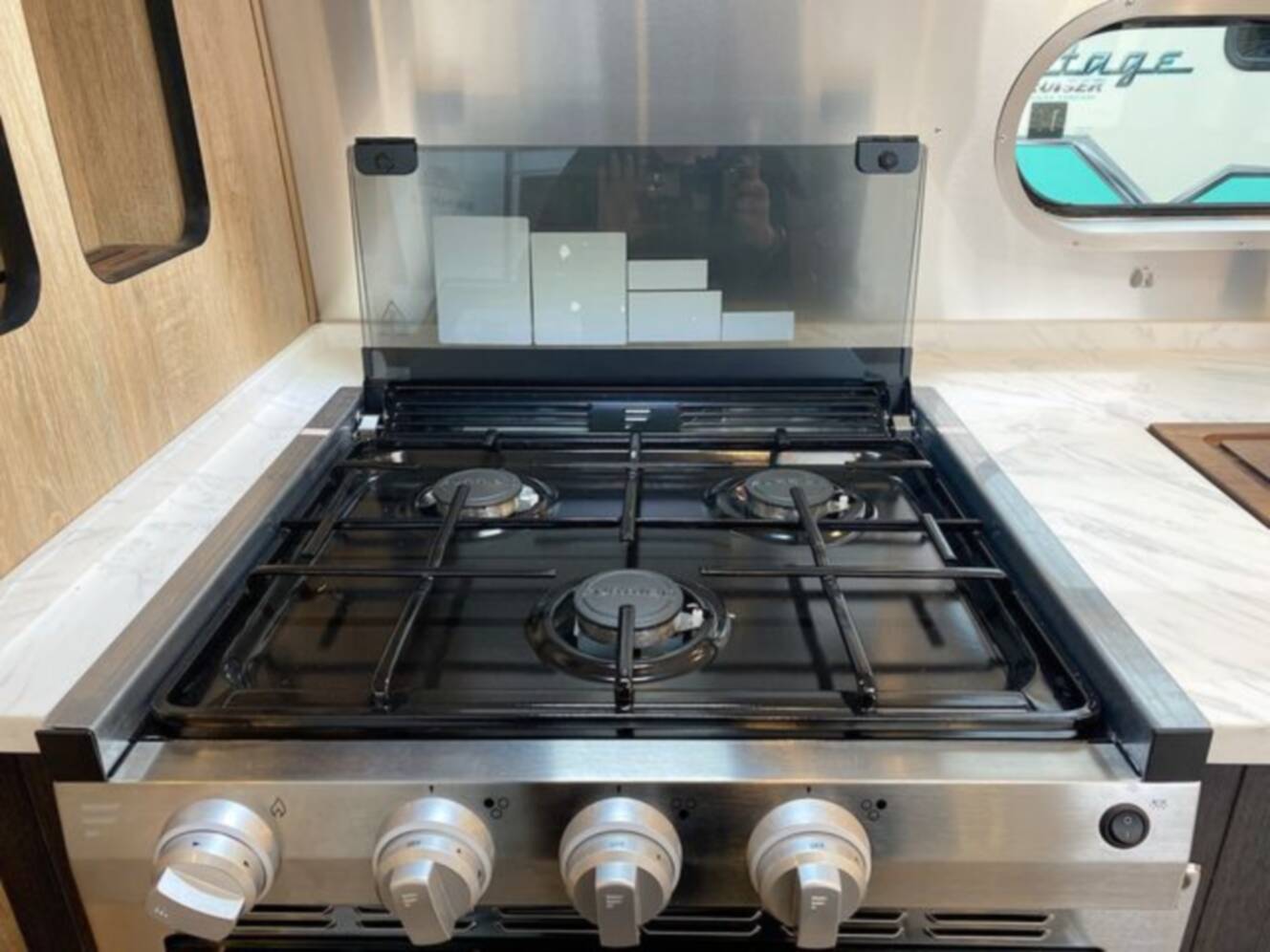 A photo of this 2024 Airstream Pottery Barn 28RBQ