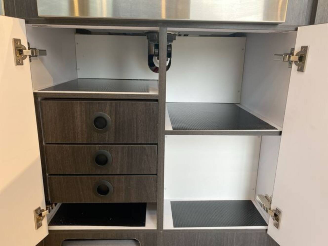 A photo of this 2024 Airstream Pottery Barn 28RBQ