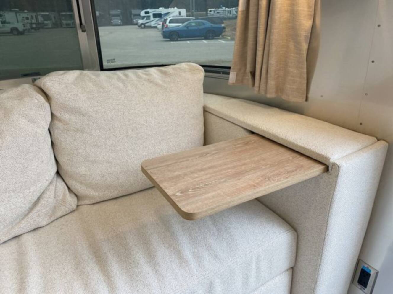 A photo of this 2024 Airstream Pottery Barn 28RBQ