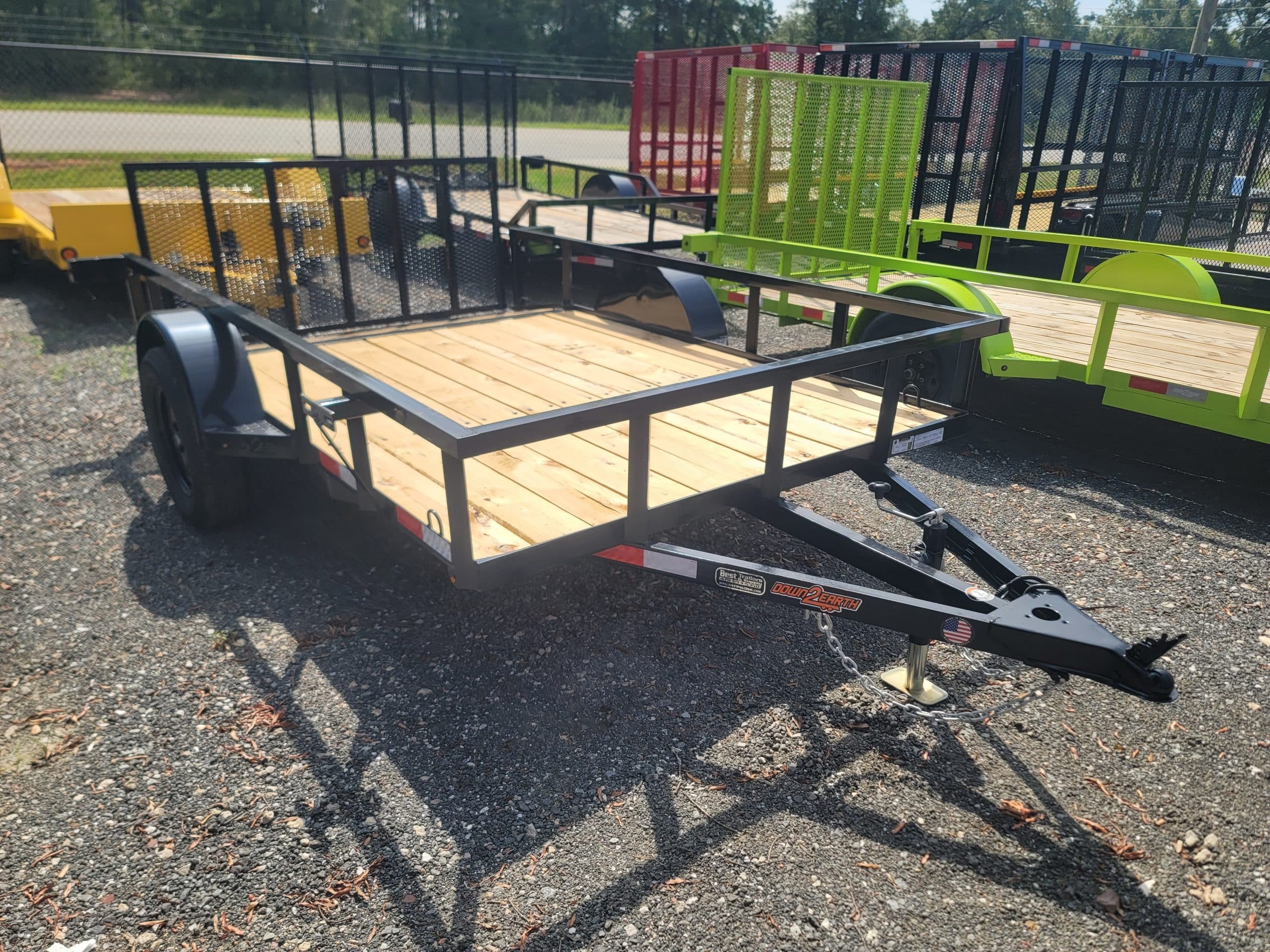 2026 DOWN 2 EARTH 76x10ut utility atv mower trailer dove tail in Byron, GA