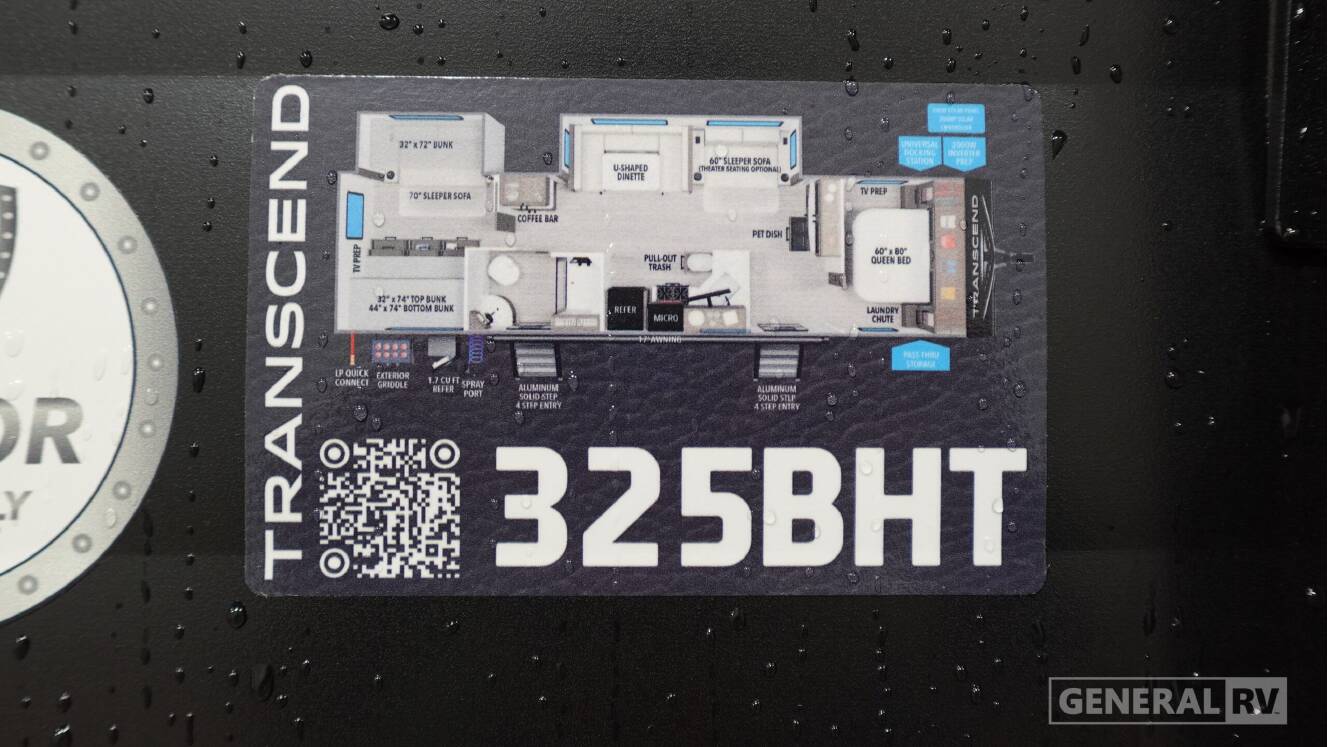 A photo of this 2026 Grand Design TRANSCEND 325BHT