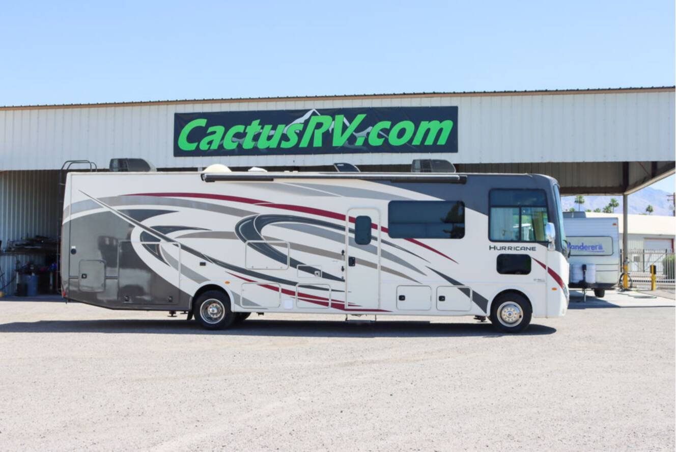 A photo of this 2020 Thor Motor Coach Hurricane 34J