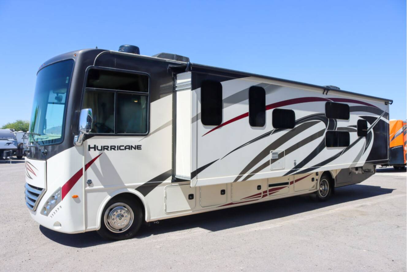 A photo of this 2020 Thor Motor Coach Hurricane 34J