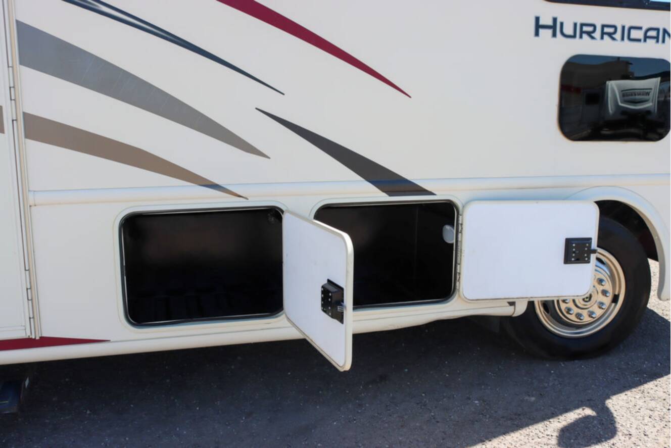A photo of this 2020 Thor Motor Coach Hurricane 34J
