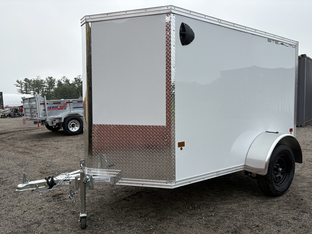 2026 STEALTH 5X8 Aluminum Enclosed Cargo W/Rear Ramp & D-Rings in Turner, ME