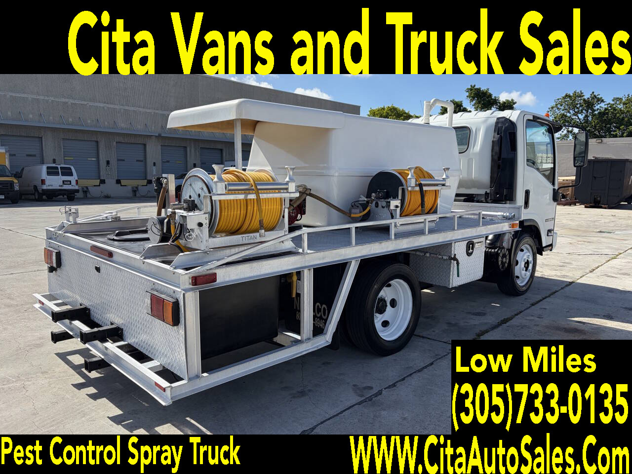 2016 ISUZU NPR HD LANDSCAPE PEST CONTROL SPRAY TRUCK in Miami, FL