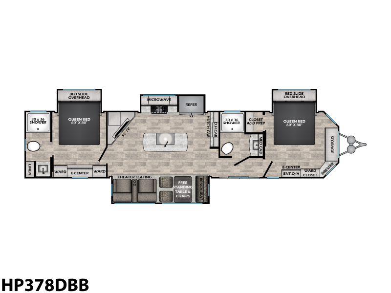 2023 Crossroads Rv Hampton HP378DBB in london KY