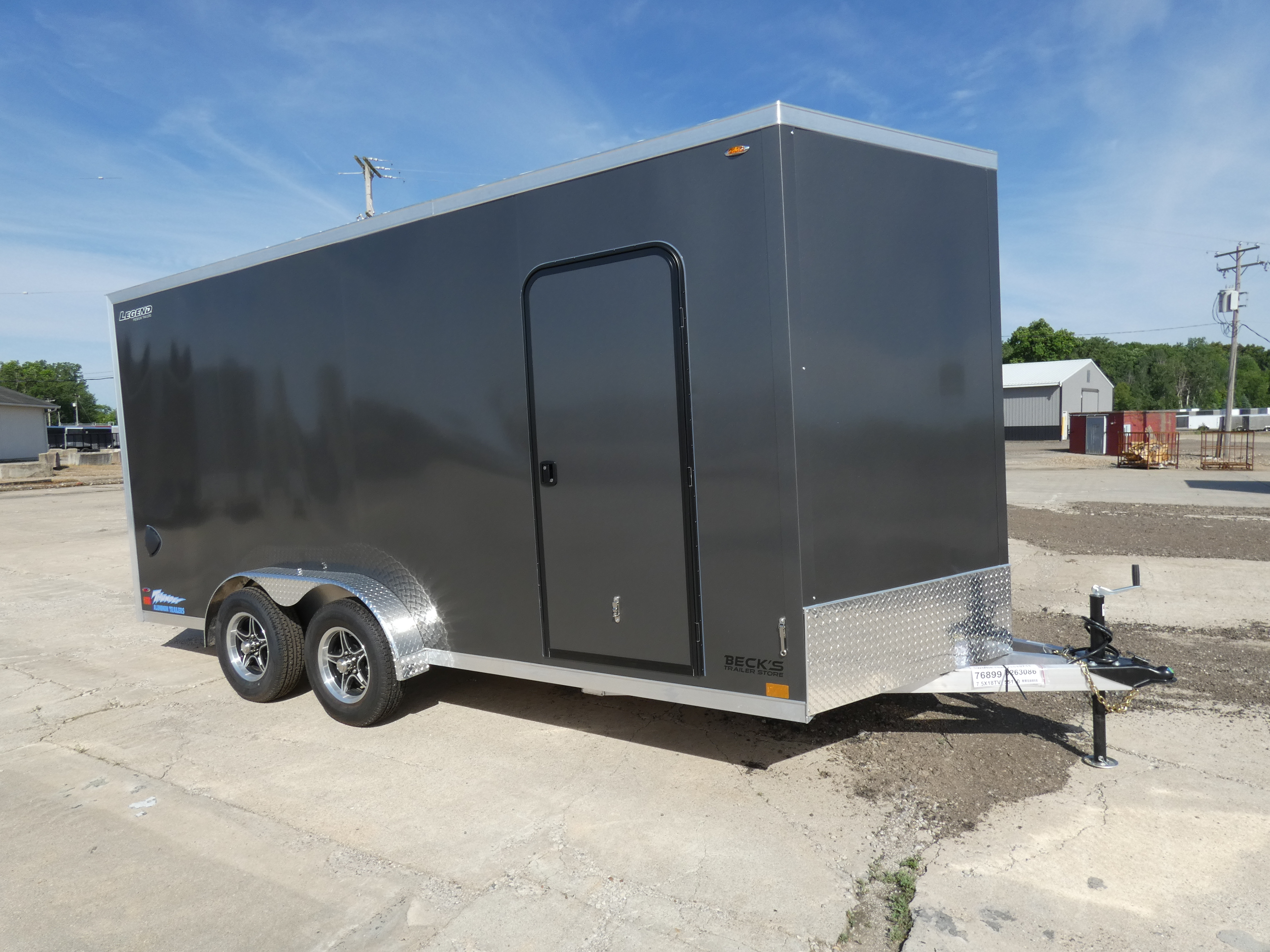 2027 Legend Trailers Thunder V-Nose 7.5' x 18' Aluminum Enclosed Cargo Trail in Saint Johns, MI