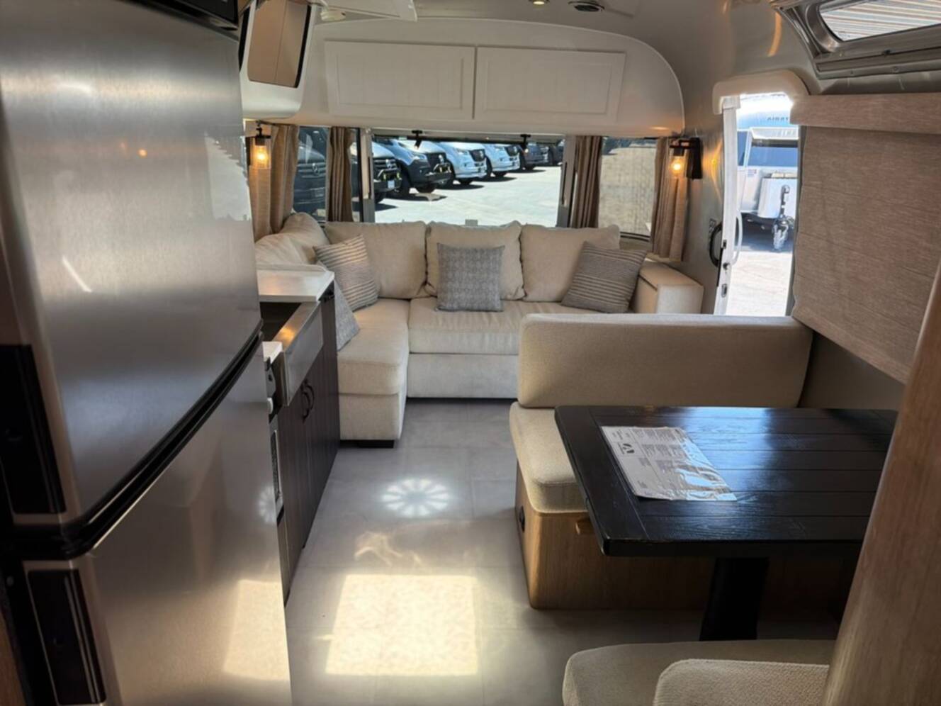 A photo of this 2023 Airstream Pottery Barn® 28RB Queen