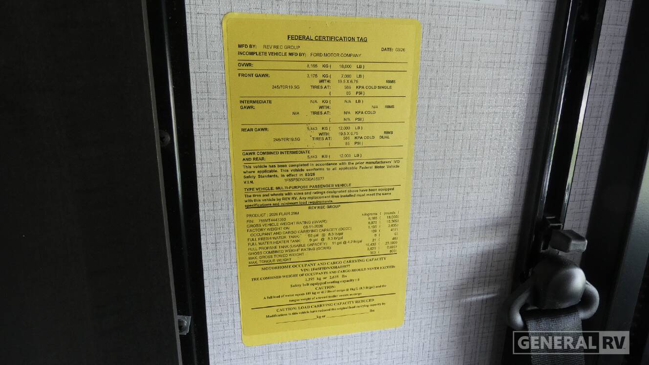A photo of this 2026 Fleetwood FLAIR 29M