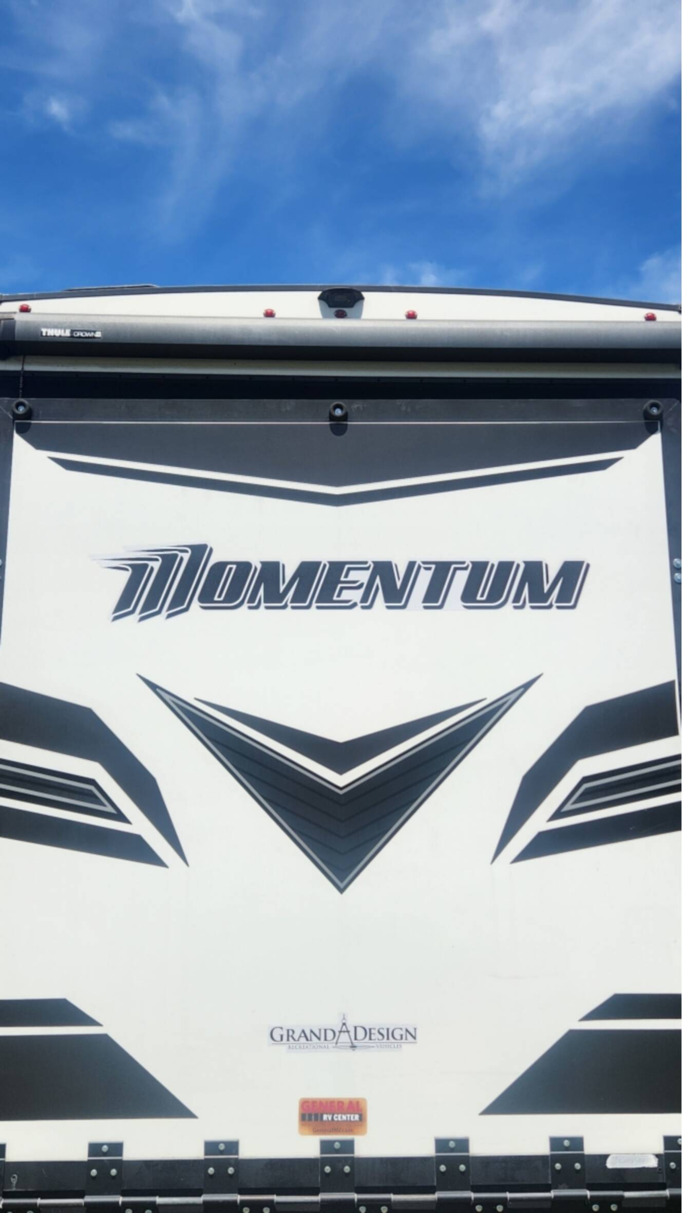 A photo of this 2023 Grand Design MOMENTUM 381MS