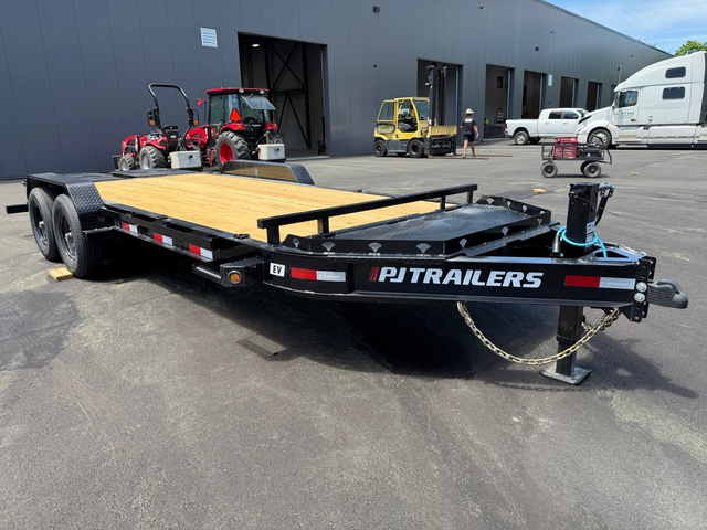 2027 PJ 7X14.5+3.5 Lowpro 15.4K Equipment Trailer W/Full W in Loudon, NH