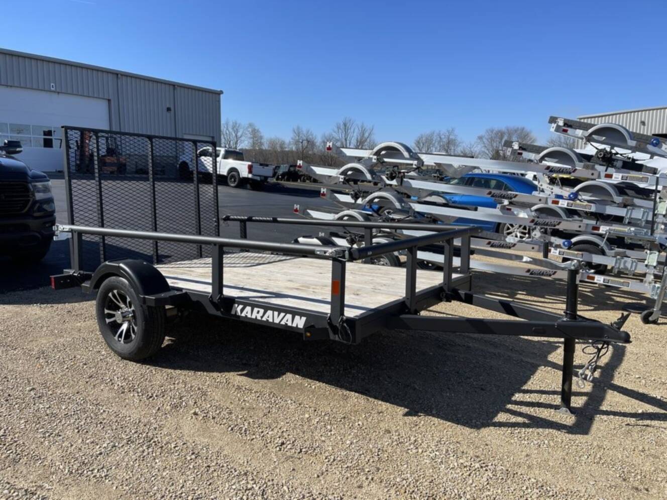 A photo of this 2025 Karavan 5.5 x 9ft. Steel utility Trailer
