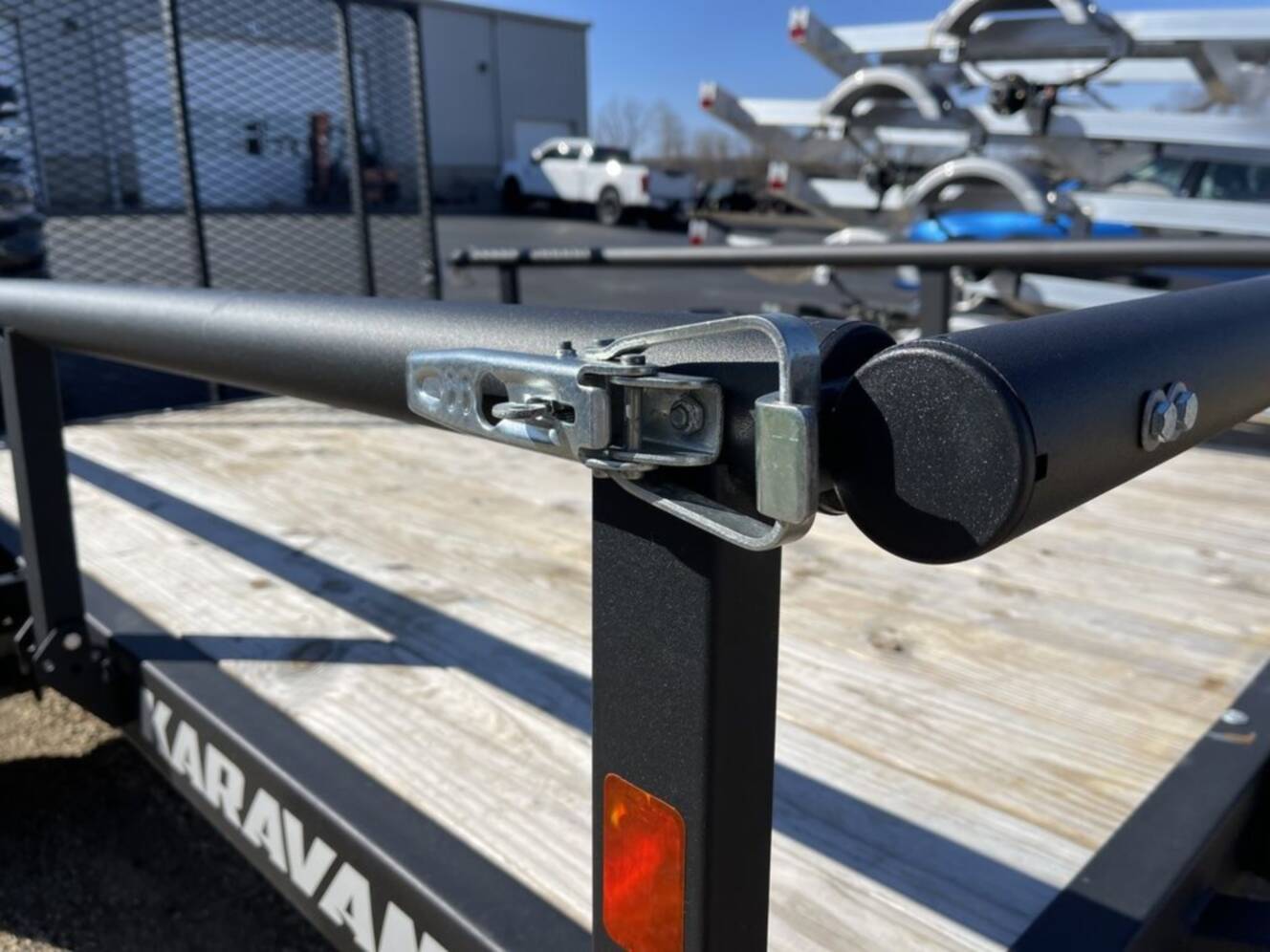A photo of this 2025 Karavan 5.5 x 9ft. Steel utility Trailer