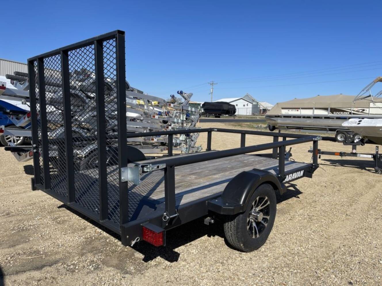 A photo of this 2025 Karavan 5.5 x 9ft. Steel utility Trailer