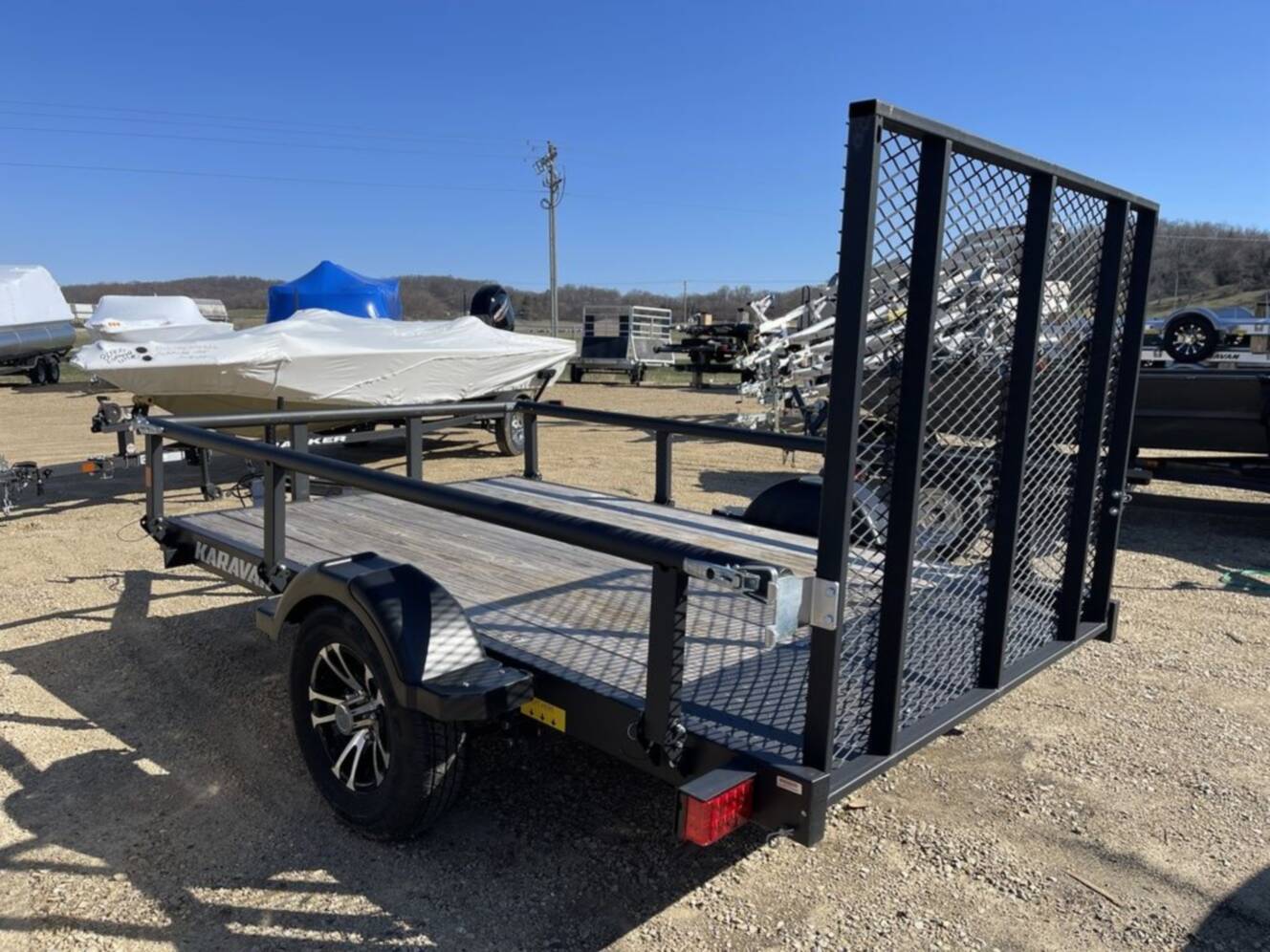 A photo of this 2025 Karavan 5.5 x 9ft. Steel utility Trailer
