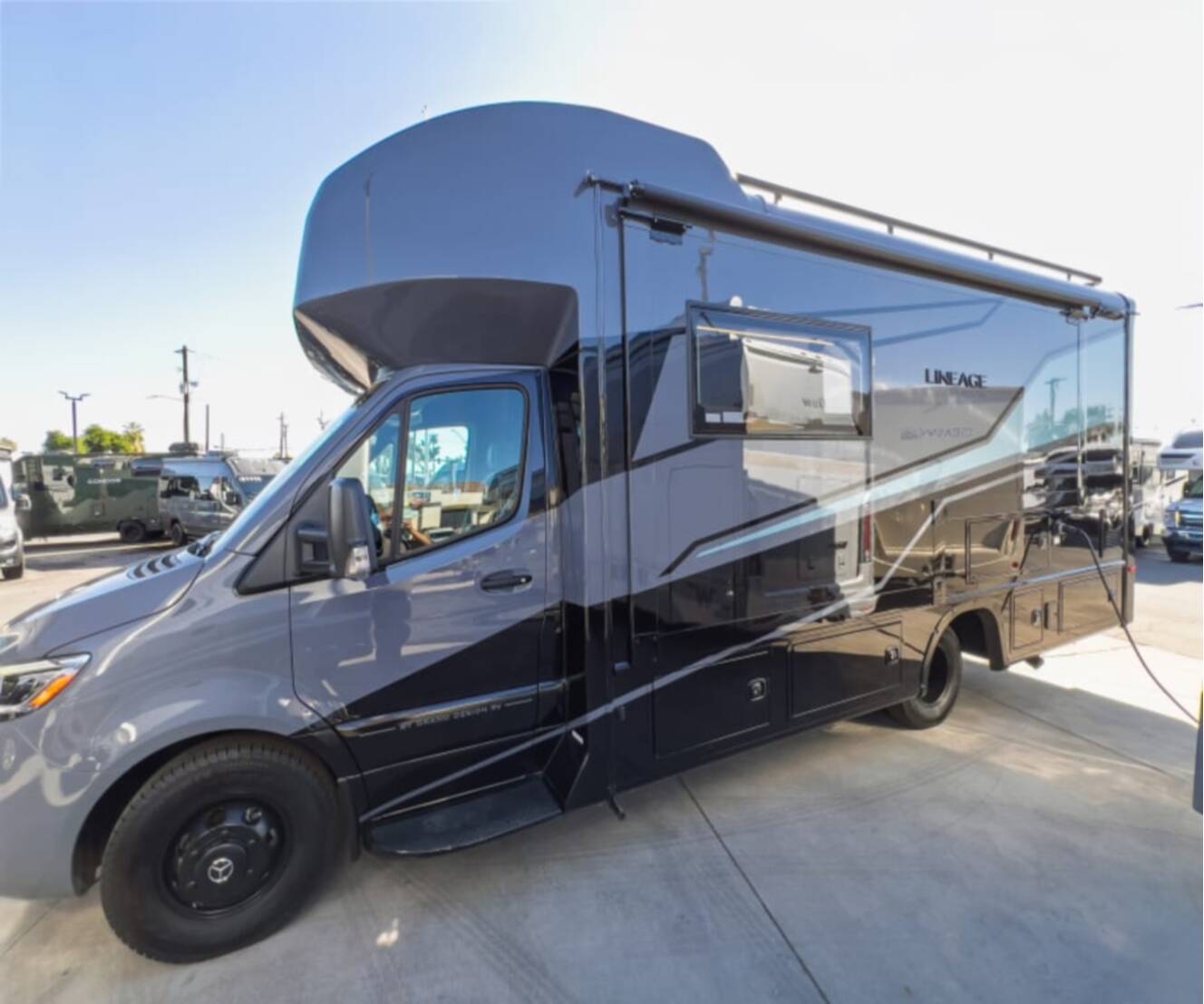 A photo of this 2026 Grand Design LINEAGE SERIES M 25FW-FBP