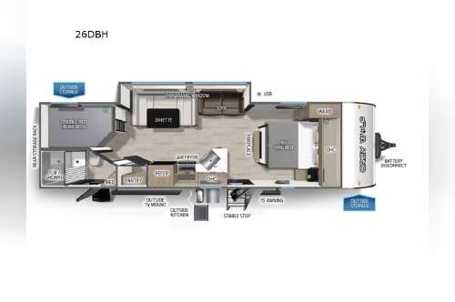 2027 Forest River Rv Cherokee Grey Wolf 26DBH in liberty MO