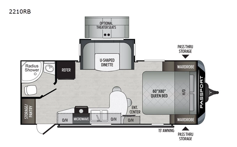 2021 Keystone Rv Passport 2210RB GT Series
