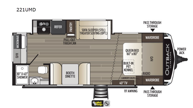 2020 Keystone Rv Outback Ultra Lite 221UMD in columbia city IN