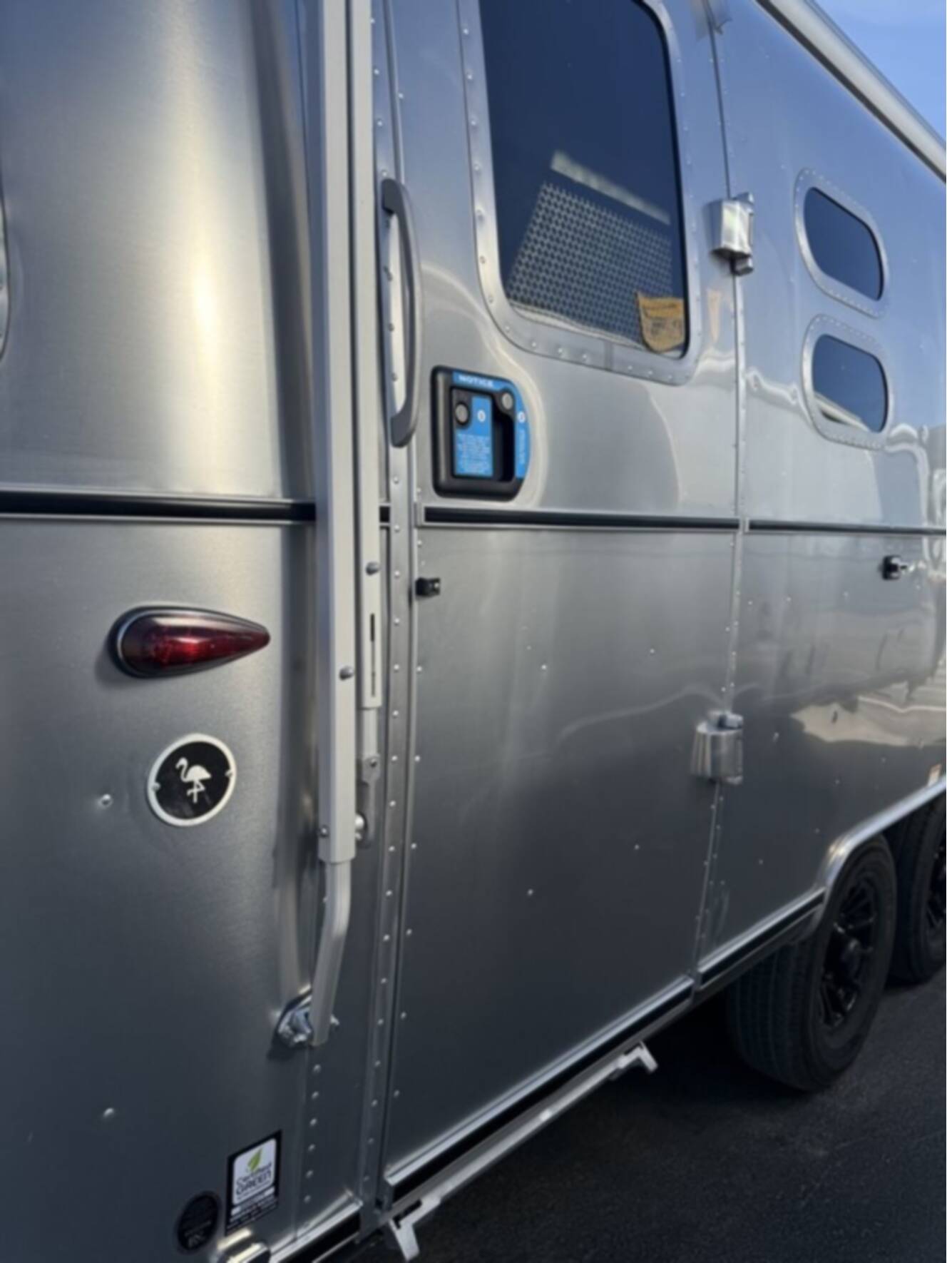 A photo of this 2026 Airstream Midnight Flamingo Flying Cloud 27FB