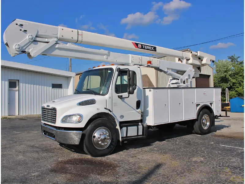 2015 FREIGHTLINER M2 106 Truck w/TEREX STC-55 HI-RANGER MATERIAL HANDLING AERIAL DEVICE-BUCKET TRUCK 