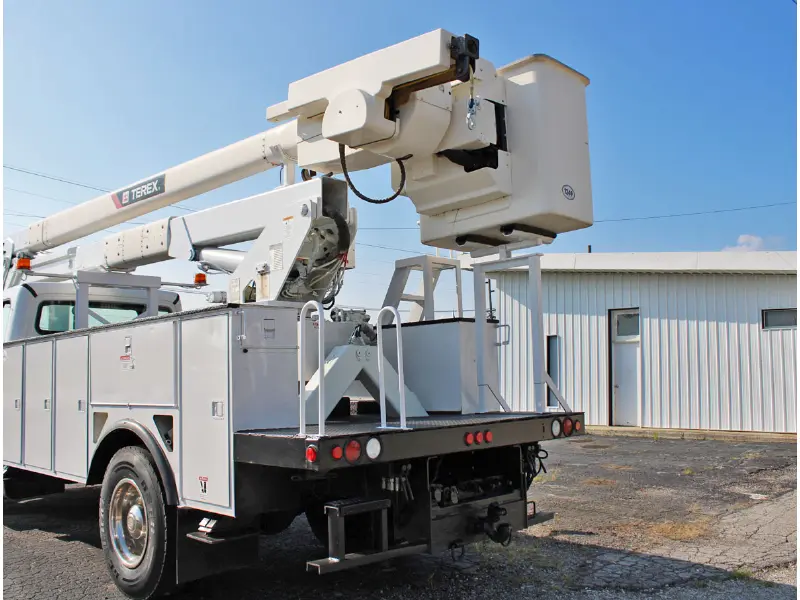 2015 FREIGHTLINER M2 106 Truck w/TEREX STC-55 HI-RANGER MATERIAL HANDLING AERIAL DEVICE-BUCKET TRUCK 
