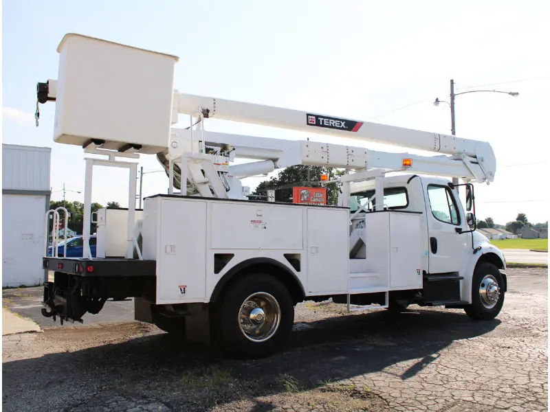 2015 FREIGHTLINER M2 106 Truck w/TEREX STC-55 HI-RANGER MATERIAL HANDLING AERIAL DEVICE-BUCKET TRUCK 
