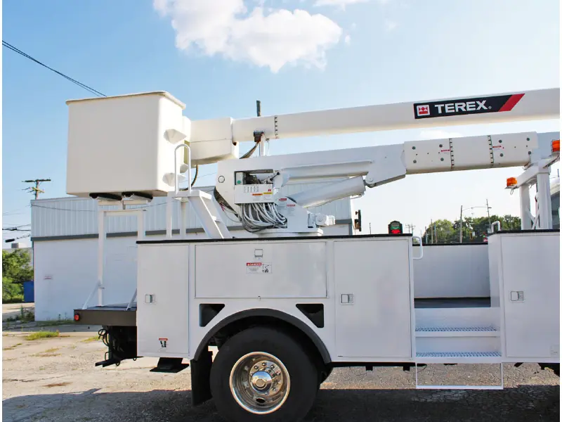 2015 FREIGHTLINER M2 106 Truck w/TEREX STC-55 HI-RANGER MATERIAL HANDLING AERIAL DEVICE-BUCKET TRUCK 