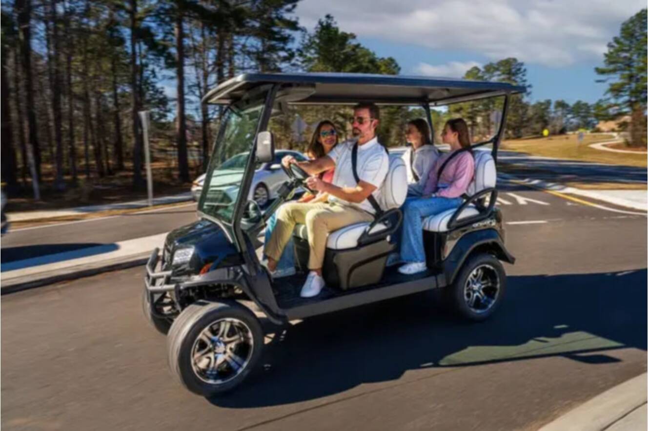 A photo of this 2027 Club Car Onward 4 Forward Premium LSV HP Lithium