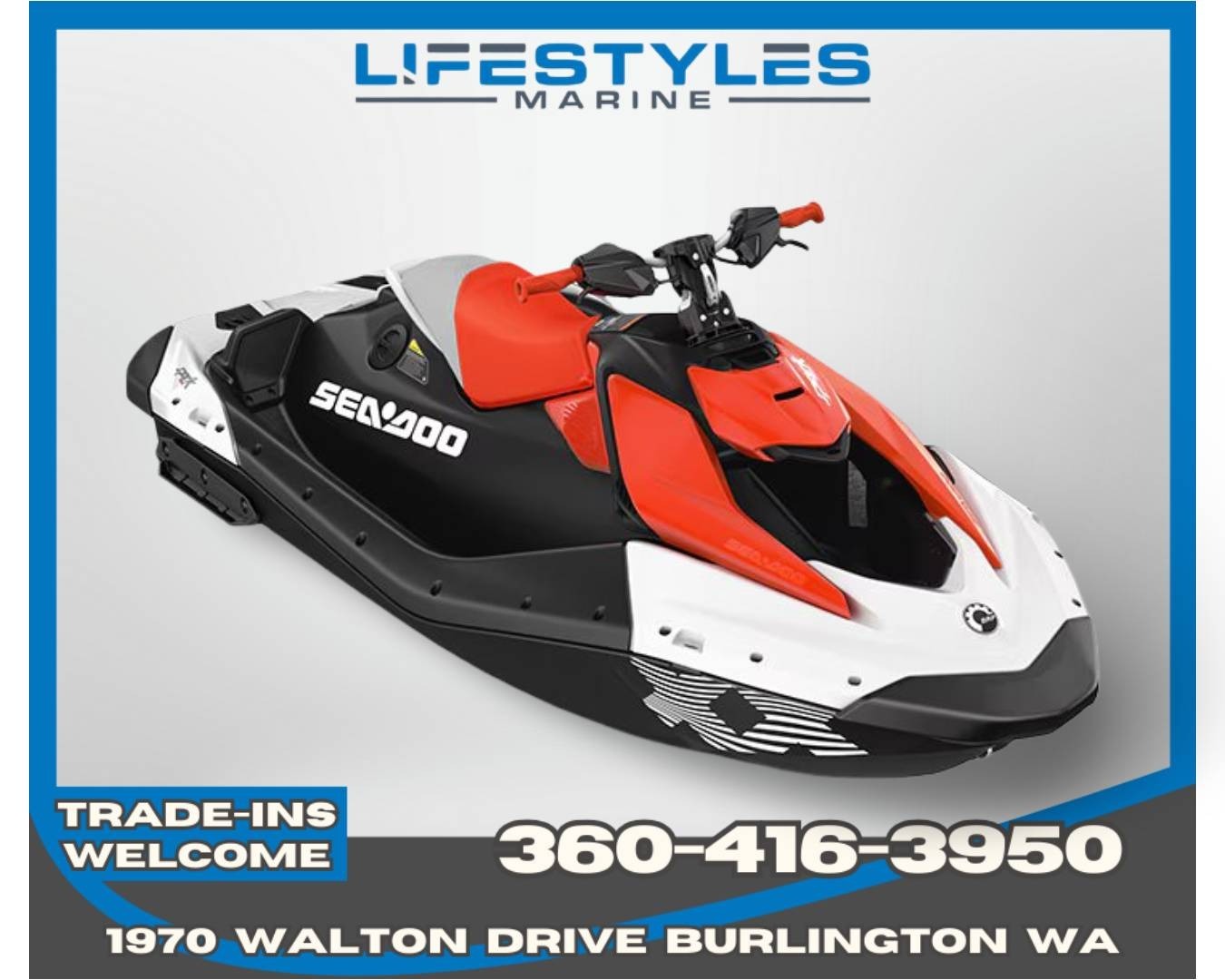 2026 Sea-Doo Spark Trixx for 1 + iBR FOR 1 IBR in Burlington, WA