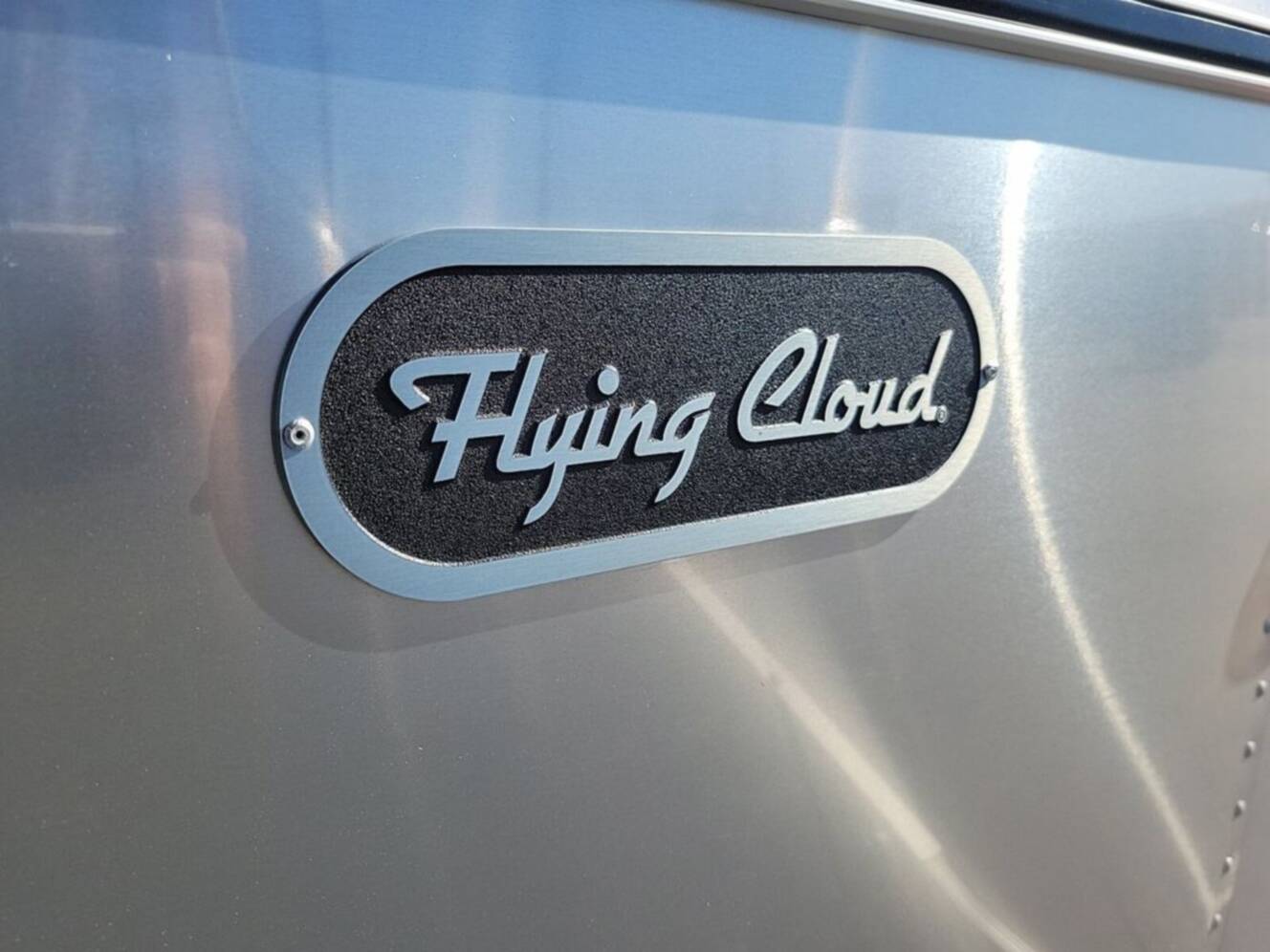 A photo of this 2026 Airstream Flying Cloud ® 25FB Midnight Flamingo