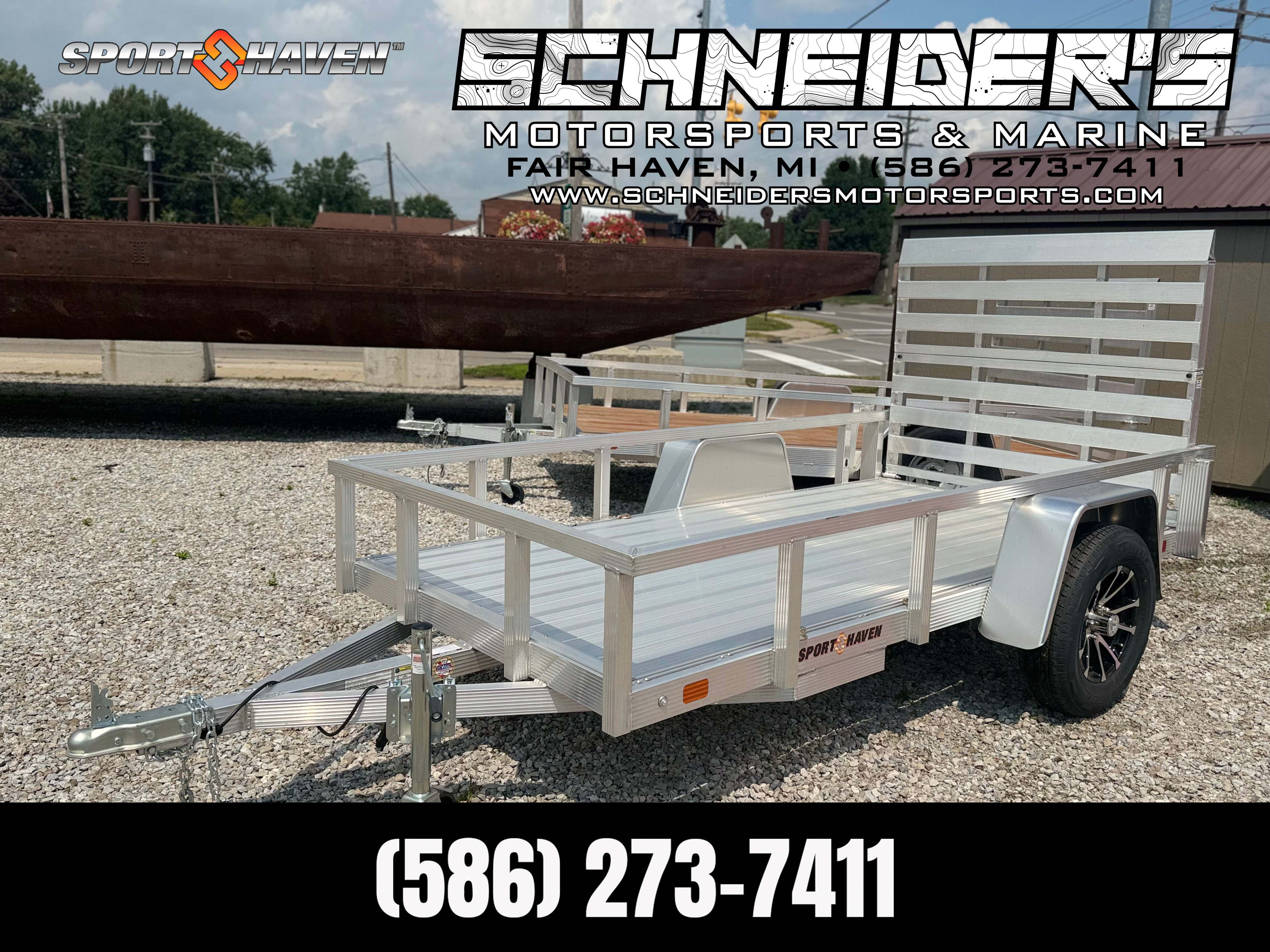 2026 Sport Haven 5x10 Aluminum Deluxe w/ Folding Ramp Utility Trailer in Fair Haven, MI
