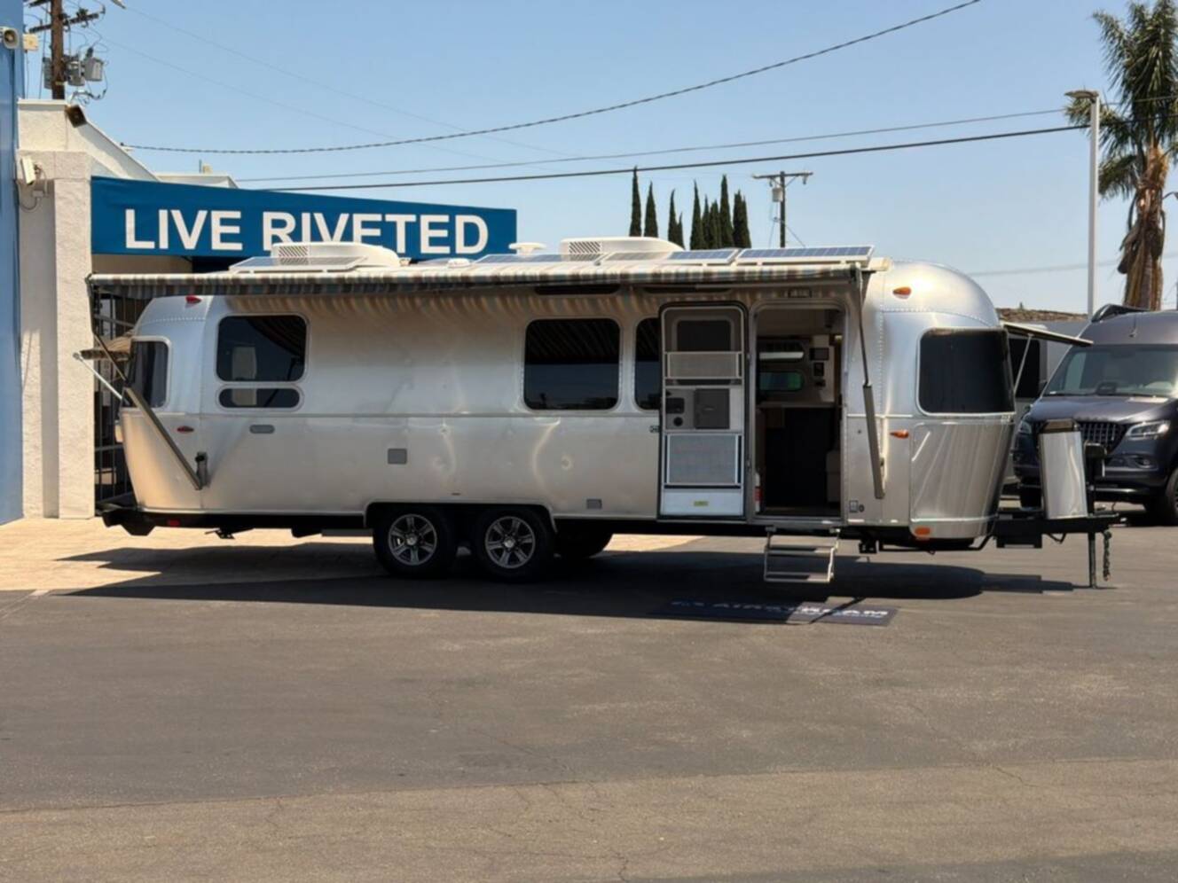 A photo of this 2023 Airstream Pottery Barn® 28RB Queen