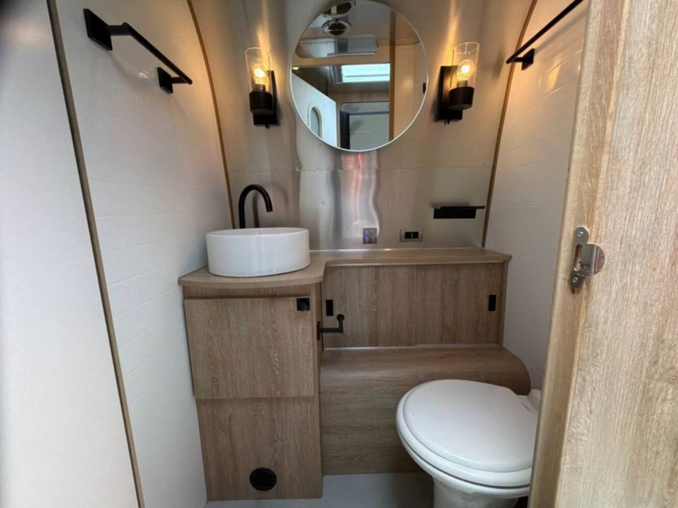 A photo of this 2023 Airstream Pottery Barn® 28RB Queen