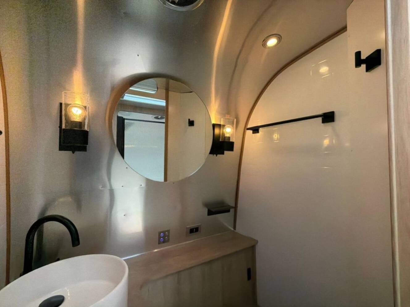 A photo of this 2023 Airstream Pottery Barn® 28RB Queen