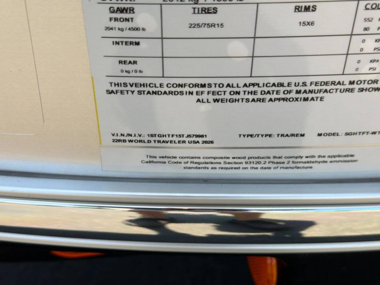 A photo of this 2026 Airstream World Traveler 22RB