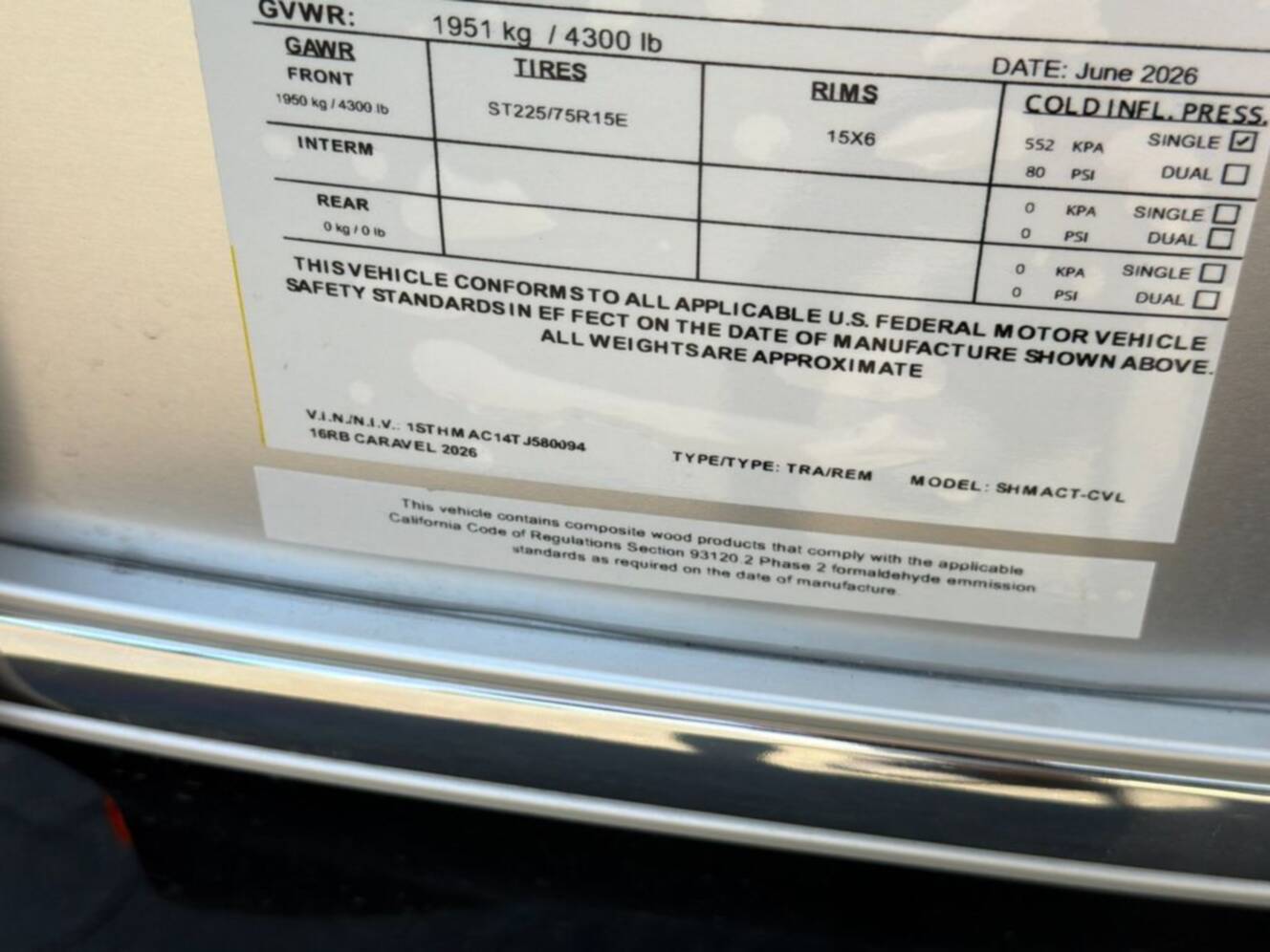 A photo of this 2026 Airstream Caravel ® 16RB