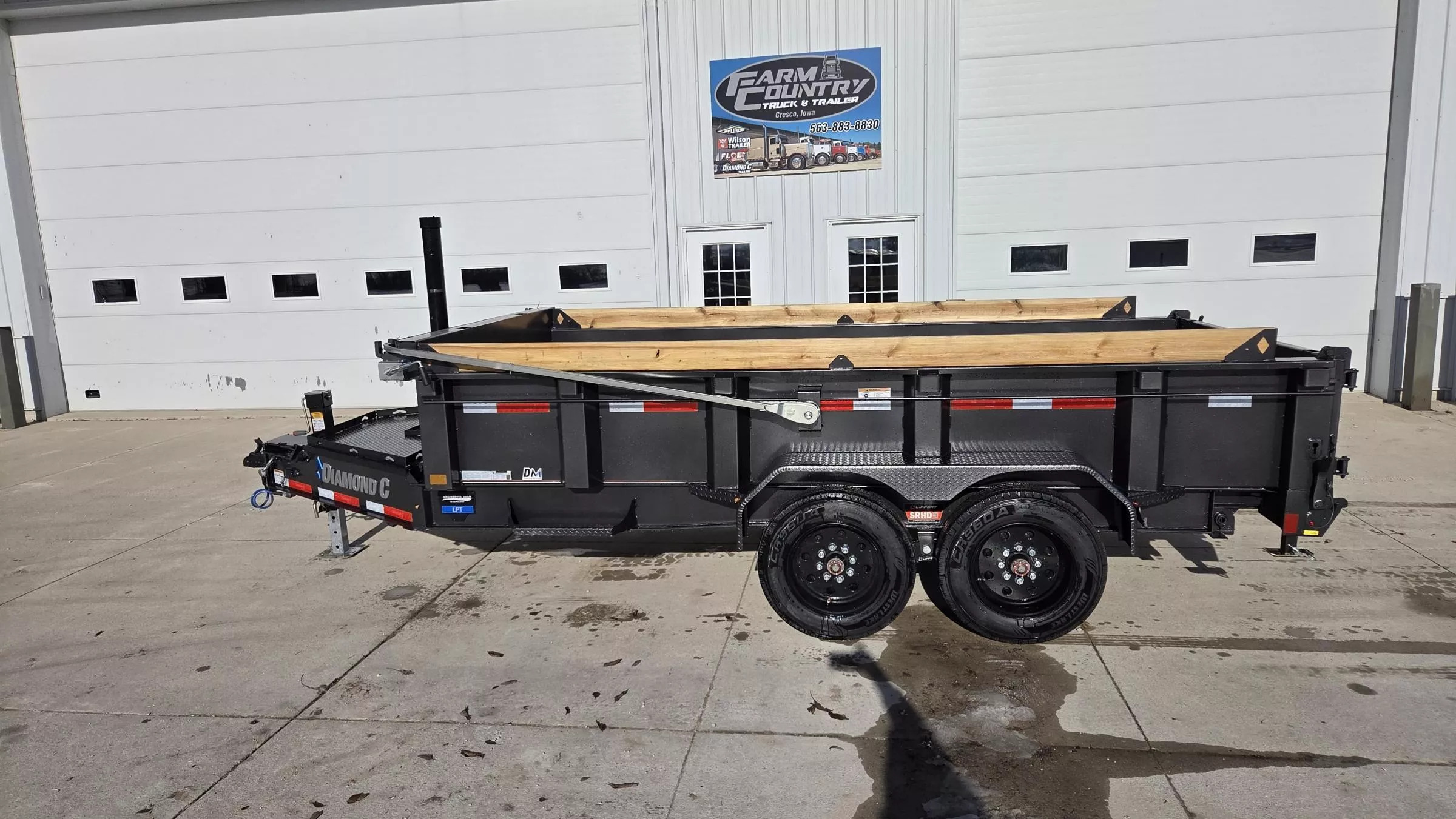 2026 Diamond C Trailers LPT208 14FT Dump Trailer in Cresco, IA