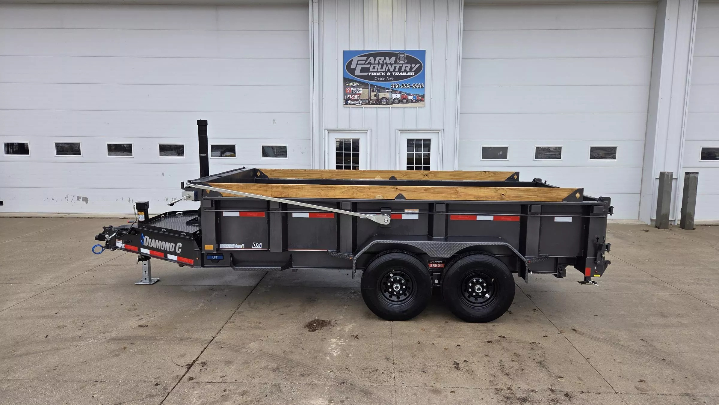 2026 Diamond C Trailers LPT207 14FT Dump Trailer in Cresco, IA
