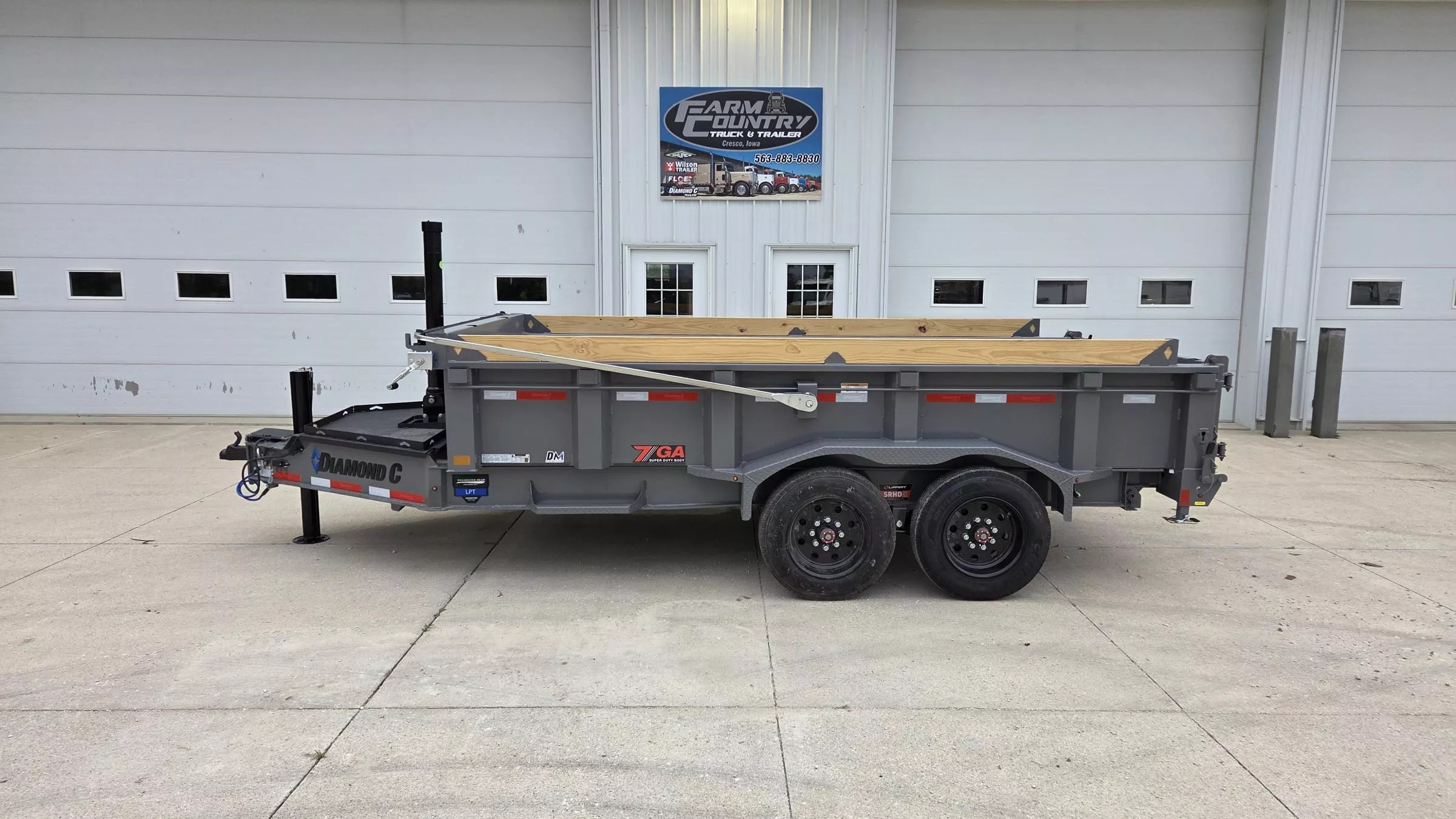 2026 Diamond C Trailers LPT208 14FT Dump Trailer in Cresco, IA