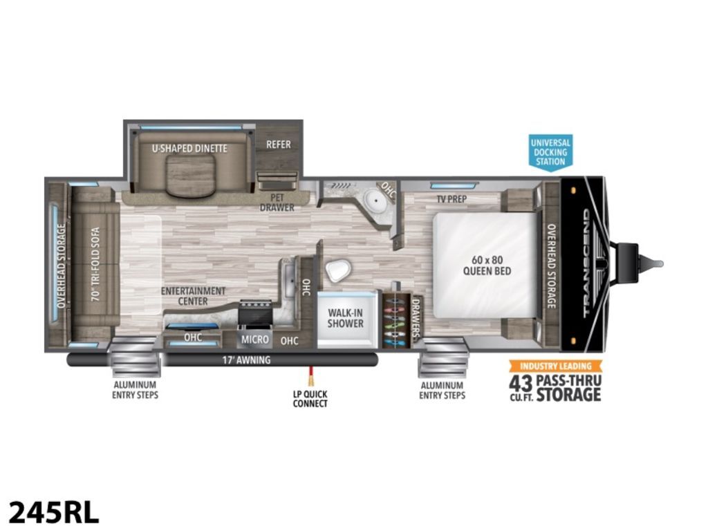 2022 Grand Design Transcend Xplor 245RL in newport NC