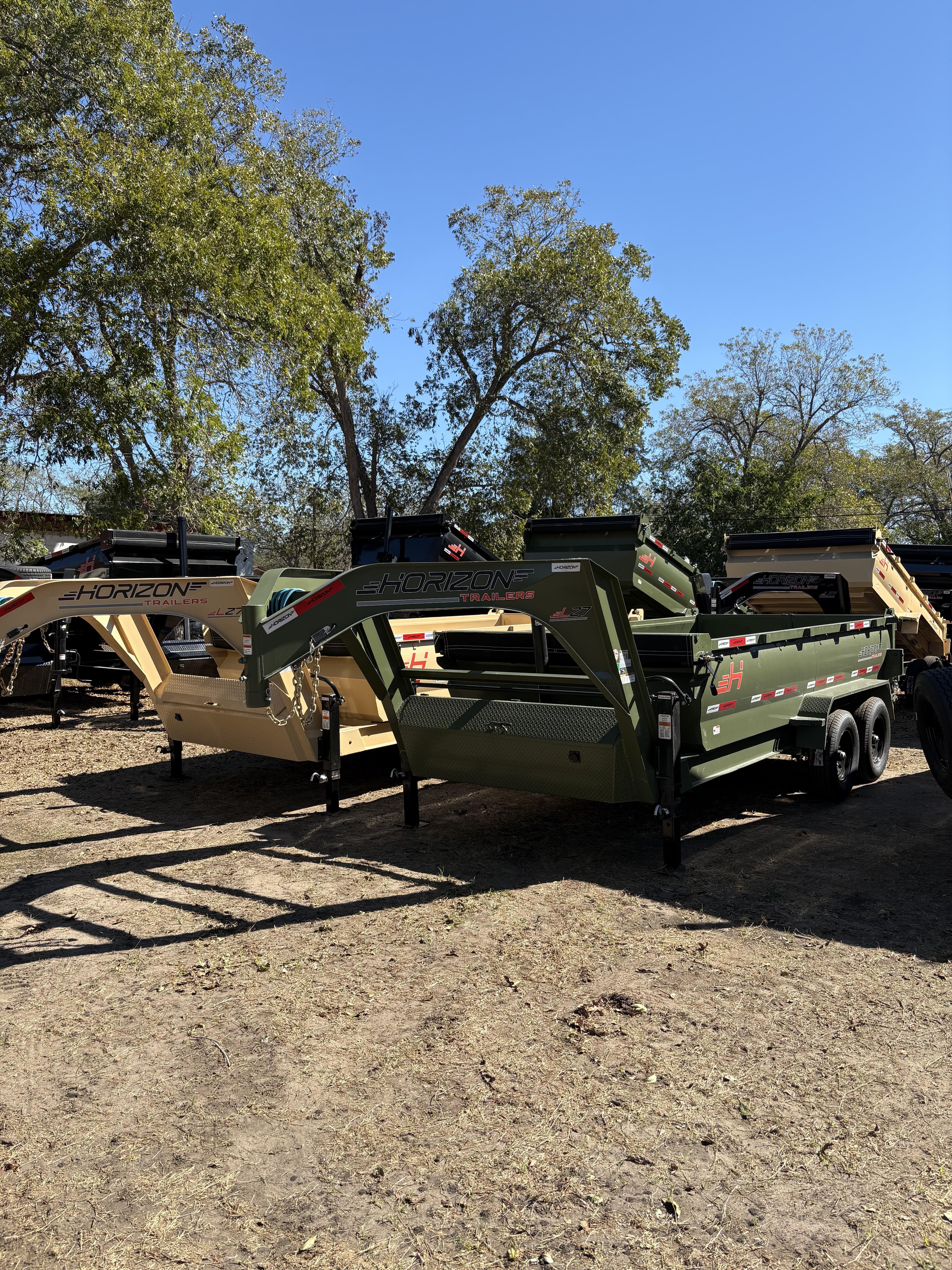2026 Horizon Trailers Horizon Gooseneck LZ7 14 x83 x30 dump trailer in Shiner, TX