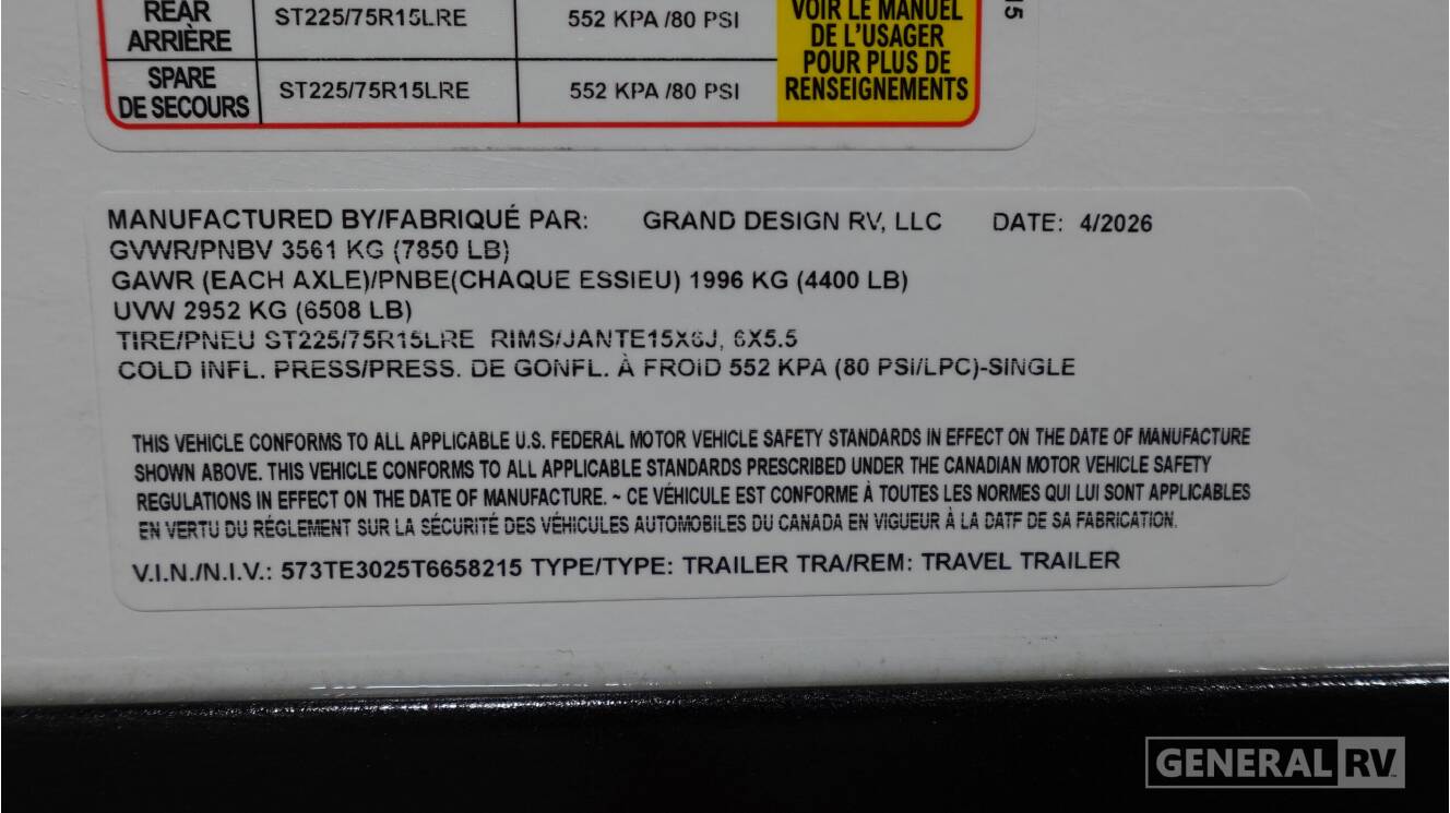 A photo of this 2026 Grand Design IMAGINE 2500RL