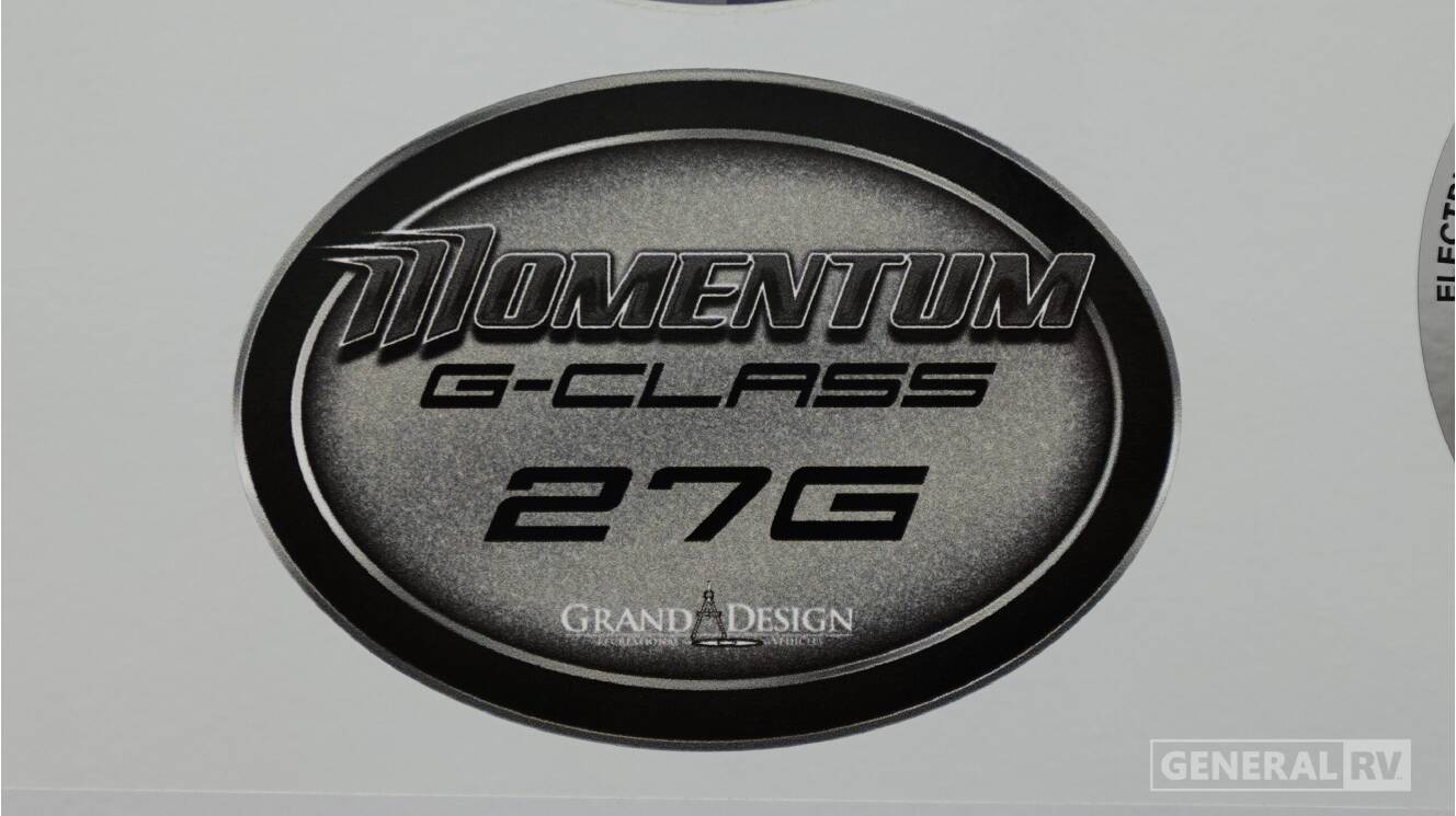 A photo of this 2026 Grand Design Momentum G-Class 27G