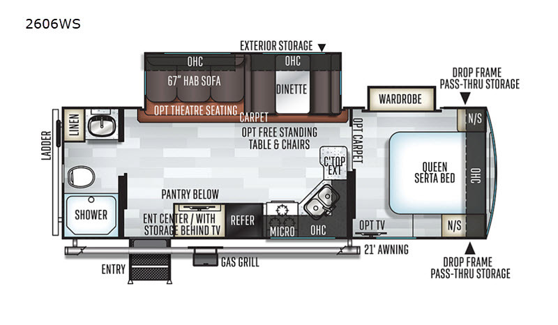 2019 Forest River Rv Rockwood Ultra Lite 2606WS in johnstown CO