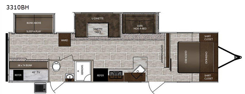 2020 Prime Time Rv LaCrosse 3310BH in bunker hill IN